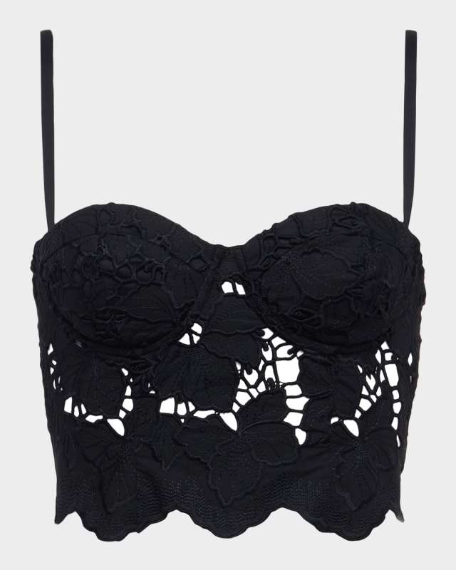 Sonya Eyelet-Embroidered Bralett
